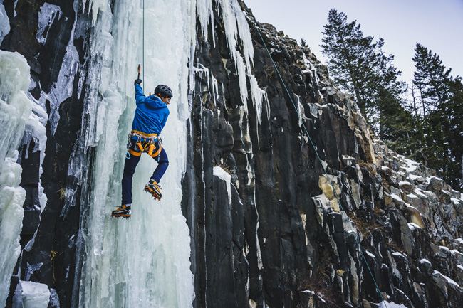 Courtesy Bozeman Ice Festival Ice Climbing in Hyalite Canyon