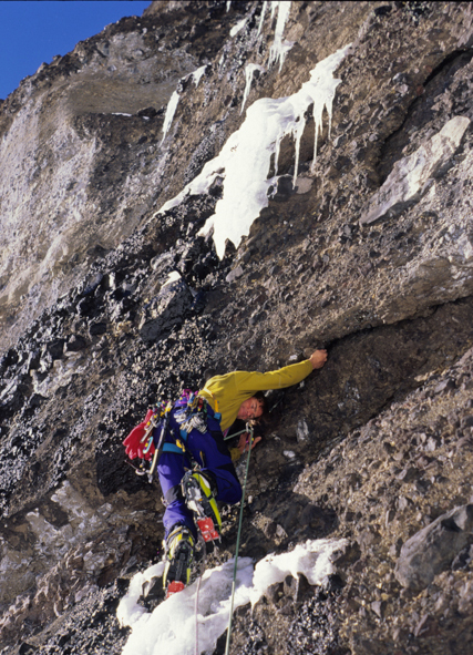 photo by Kris Erickson hyalite ice climbing outside bozeman