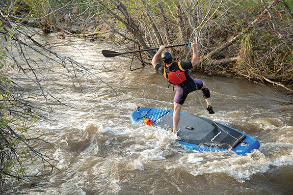 Photo by Ian Roderer streamboarding, paddleboarding, Bozeman