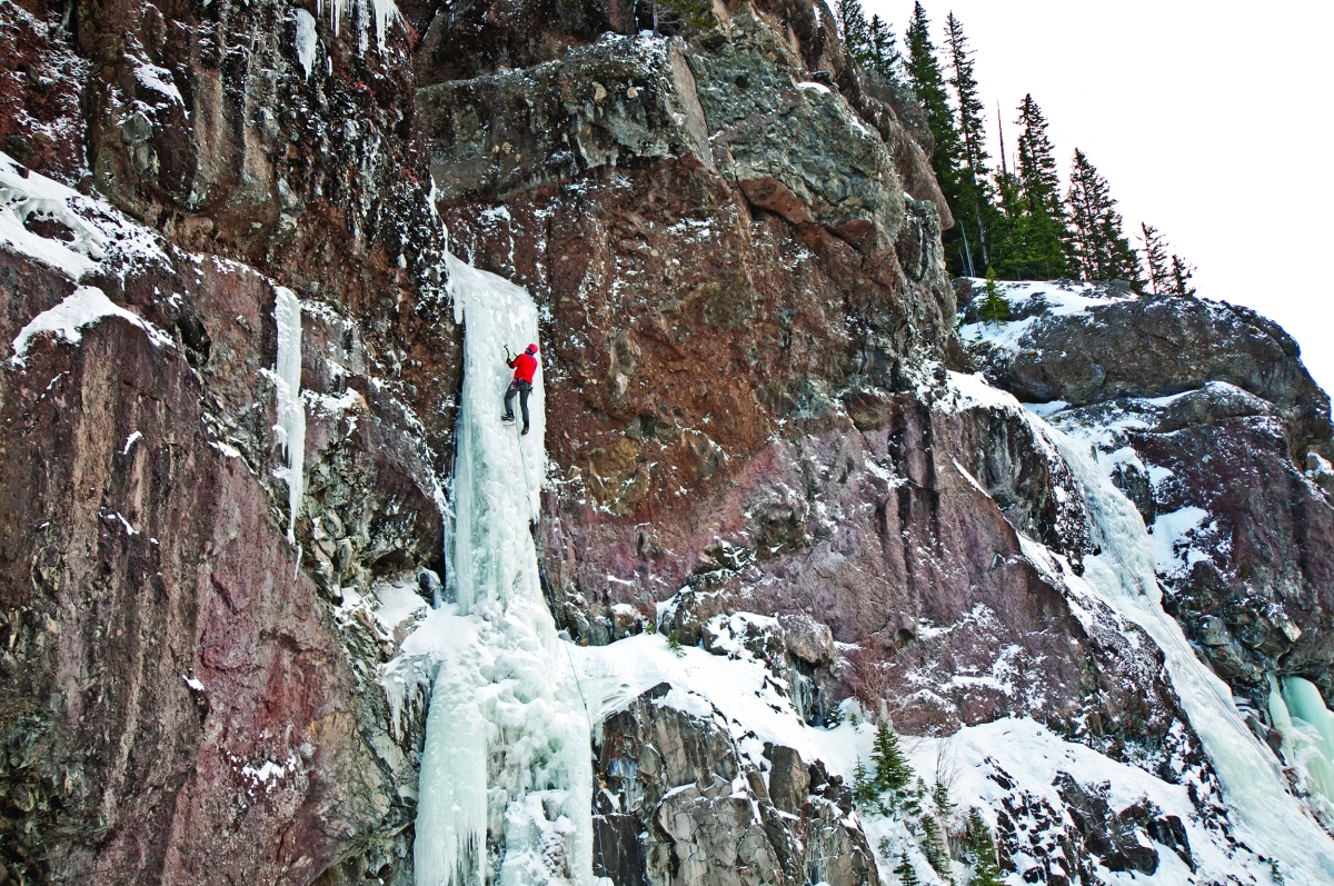 photo by Mark Weber hyalite outside bozeman ice climbing montana
