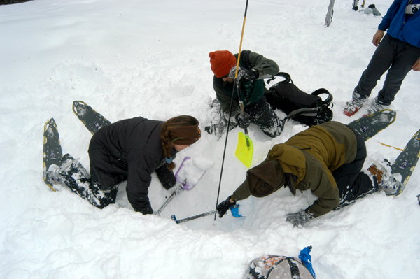 Photo by Peter Ponca avalanche education, Outside Bozeman