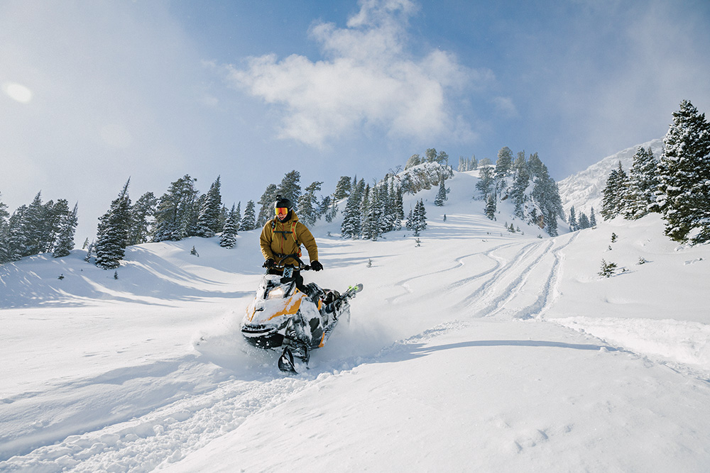 snowmobiling, cooke city, skiing