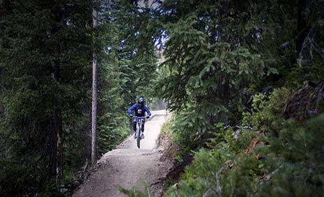 flow trail, Big Sky, Montana, downhill mountain biking