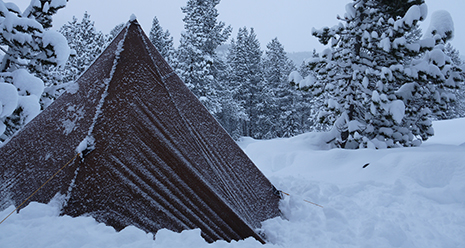 Winter Camping, Bozeman, Montana