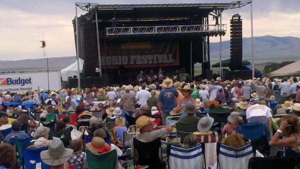 Stage Red Ants Pants Music Festival Outside Bozeman