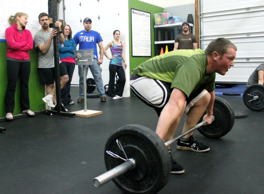 Brandon before the big lift Bridger CrossFit Brandon