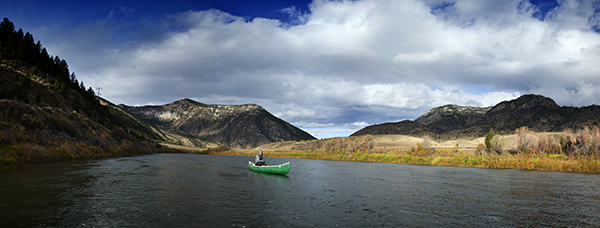 Photo by Craig Hergert Jefferson River, Canoe, Fishing, Fall