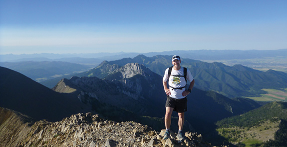 Photo by Bill Wiedenheft Big Sky Wind Drinkers, Darryl Baker, Bridger Ridge Run