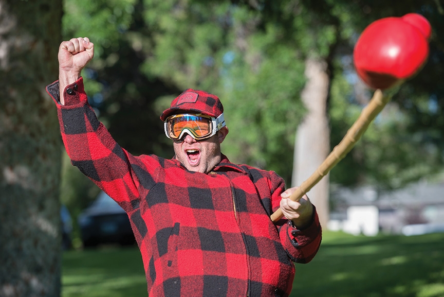 photo by Bob Allen Outside Bozeman Bike Jousting