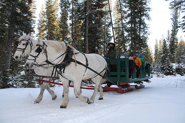 photo by Brian Schott Lone Mountain Ranch Sleigh Ride Dinner
