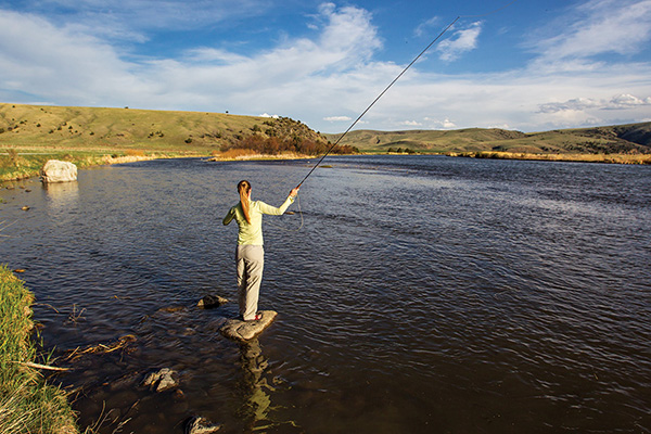 Photo by Drew Stoecklein Fly Fishing Lower Madison River, Montana