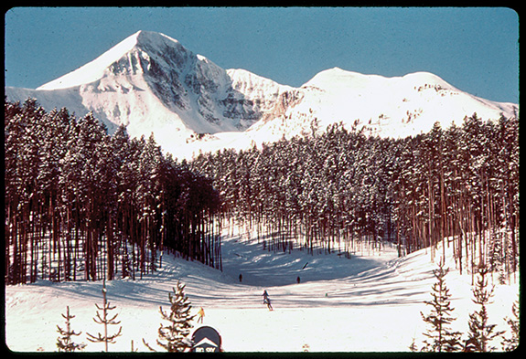 Photo courtesy Gallatin History Museum Lone Mountain, Lone Peak, Big Sky, Montana