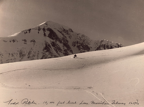 Photo courtesy Gallatin History Museum Lone Mountain, Lone Peak, Big Sky, Montana