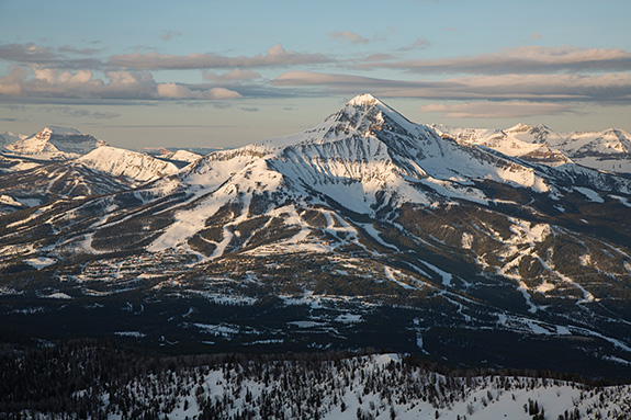 Photo by Simon Peterson Lone Mountain, Lone Peak, Big Sky, Montana