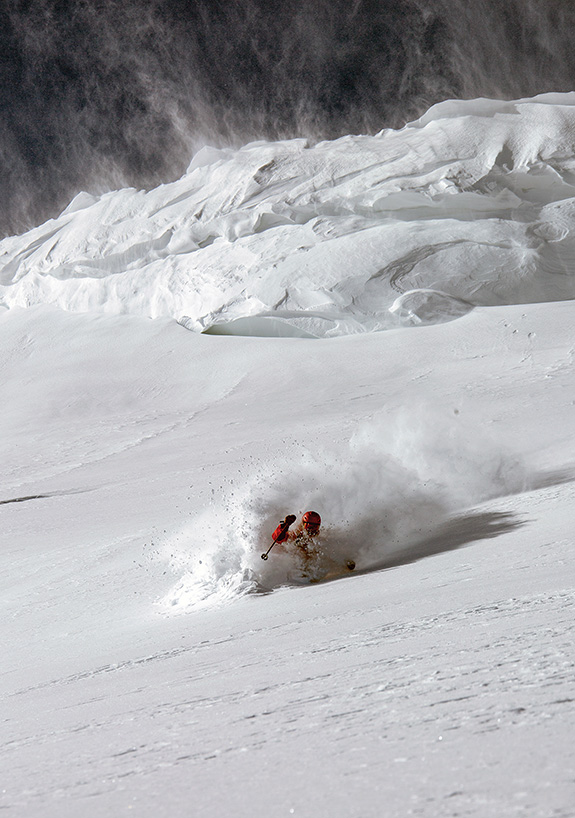 Photo by Travis Andersen Saddle Peak, Bridger Bowl, Bridger Range, Backcountry