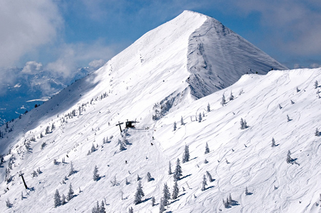 Photo by Travis Andersen Saddle Peak, Bridger Bowl, Schlashman's