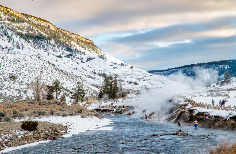 Boiling River Outside Bozeman