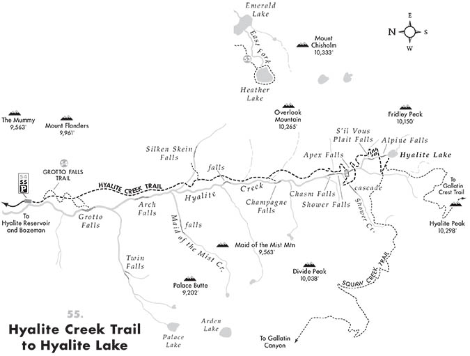 Robert Stone's Hyalite Creek Map Robert Stone's Hyalite Creek Map