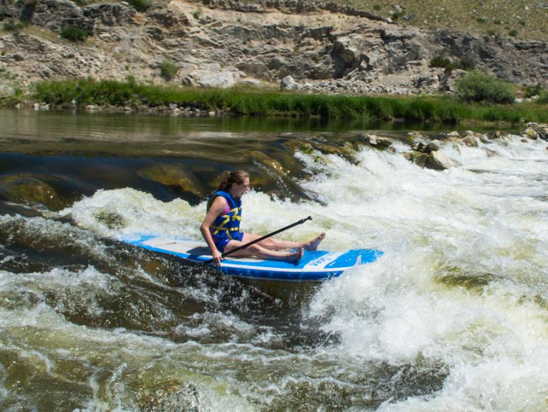 photo by Corey Hockett paddleboarding, jefferson river, floating