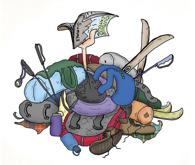 illustration by Blaise Arsenault Gear Addiction Outside Bozeman