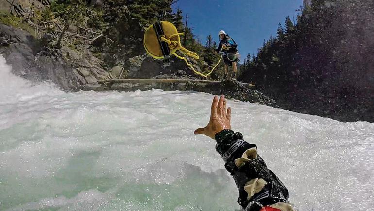 photo by Zach Dewell whitewater safety paddling montana