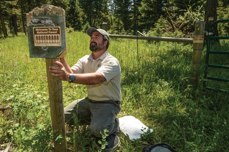 photo by Eric Petersen Crazy Mountains Sign
