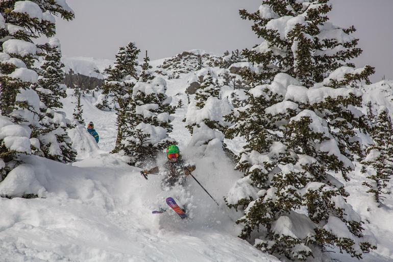 kids skiing, bozeman, montana, instruction, mountain