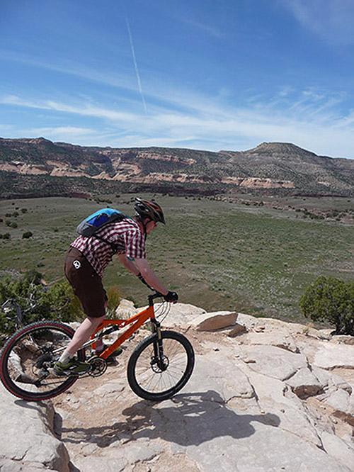 photo by Angie Mangels Mountain biking in Fruita Colorado