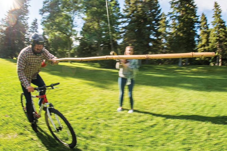 Photo by Bob Allen Bike Jousting, Haufbrau