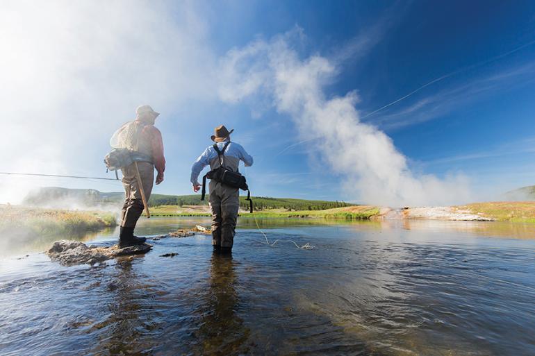 Fishing in Yellowstone, Yellowstone National Park, Firehole River