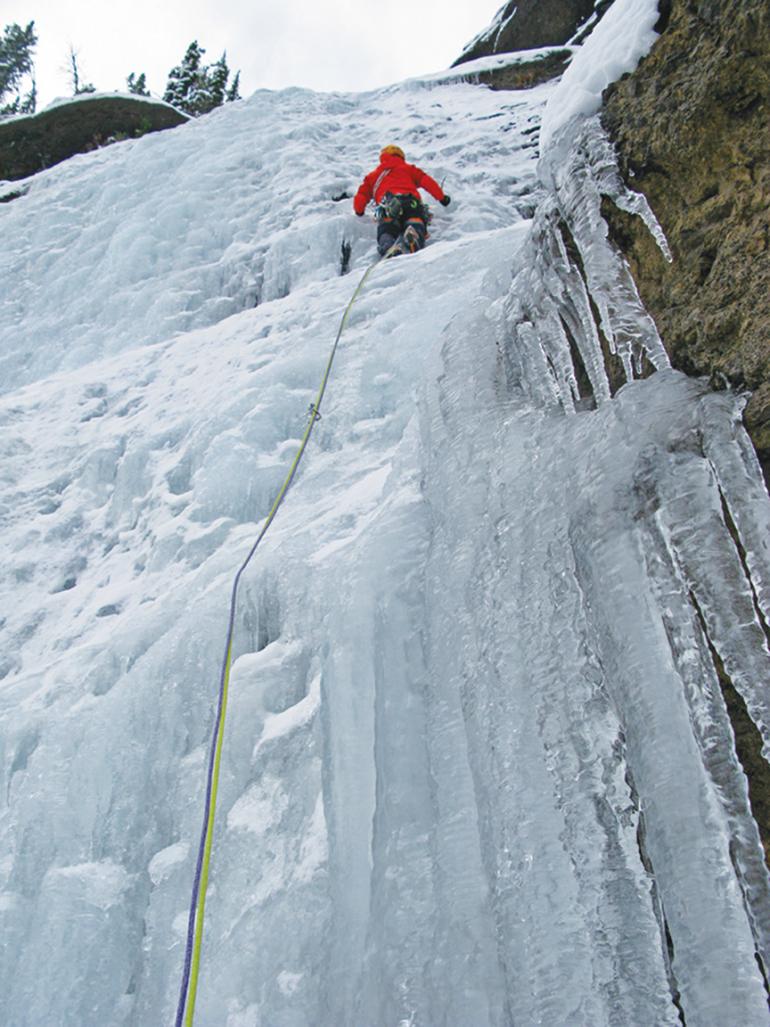 Photo by Drew Pogge Ice Climbing, Bozeman, Montana, Twin Falls, Hyalite