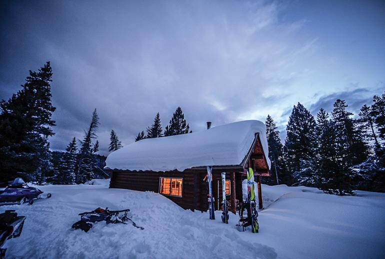 Photo by Erik Petersen  Mountain cabin, cabins, winter cabins
