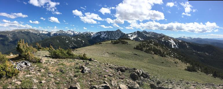 Photo by Lou Walters Indian Ridge, Spanish Peaks, Montana