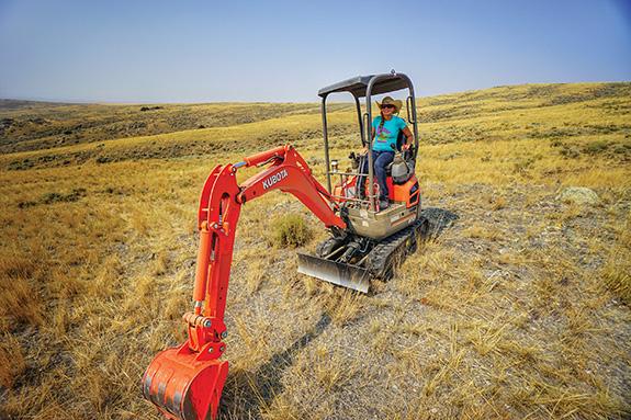 Laying singletrack at Copper City
