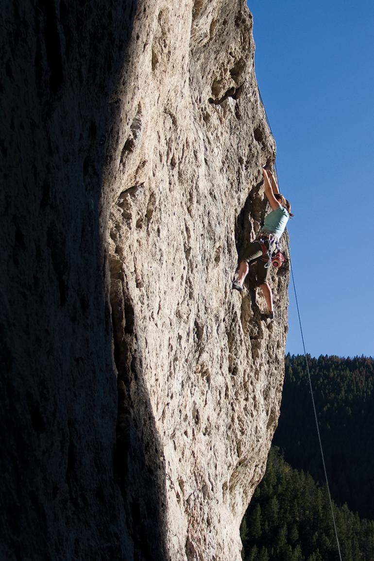Photo by Ryan Krueger climbing in Montana, Bozeman climbing