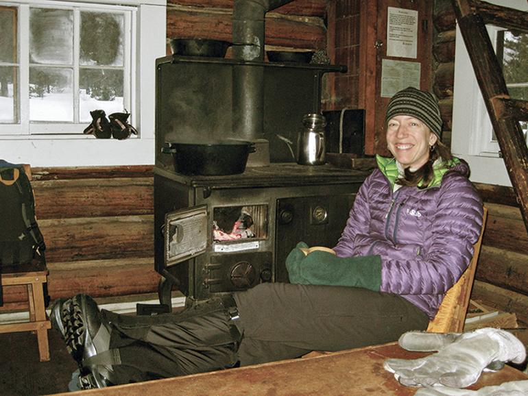 Photo by Sam Heraldson  Winter camping, camping in Montana, Forest Service cabin
