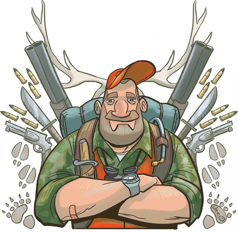 Illustration by Stephen Downer Hunting Advice, Bozeman, Montana