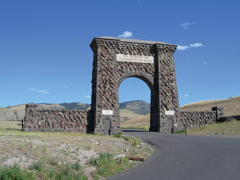 Photo by Steve Gray Gardiner Arch, Yellowstone National Park, Outside Bozeman, North Enterance