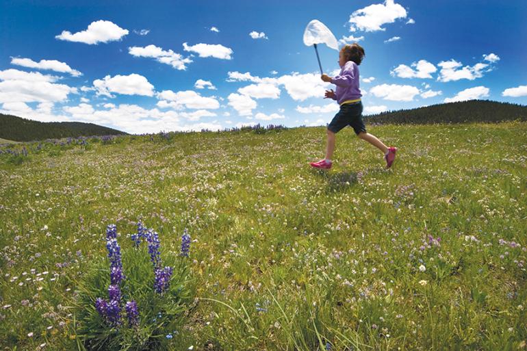Photo by Steven Smith Family time with kids, kids in spring, outside bozeman, 2015