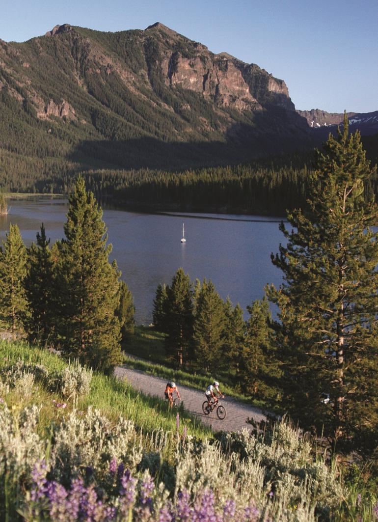 Photo by Wild West Photos Hyalite reservoir, fishing near Bozeman, mountain biking trails