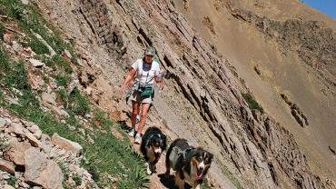 Hiker, Dog, Sacajewea, Trail