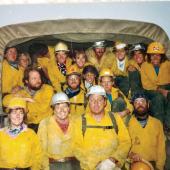 Photo courtesy Traute Parrie 80s fire crew