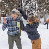 photo by Jack Taylor snowball fight