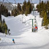 photo by Ian Roderer showdown chairlift skiing