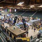 photo courtesy Montana Outfitters & Guides Association Birds eye view of the Montana Outdoor Expo