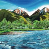 painting by Rachel Pohl "Emigrant Peak" by Rachel Pohl