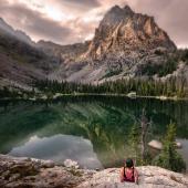 photo by David Wells alpine lake montana landscape