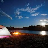 photo by Craig Hergert canoe camping montana float river sunset
