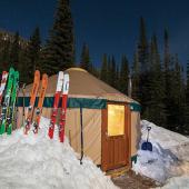 Photo by Simon Peterson Backcountry Yurt, Bell Lake, Montana
