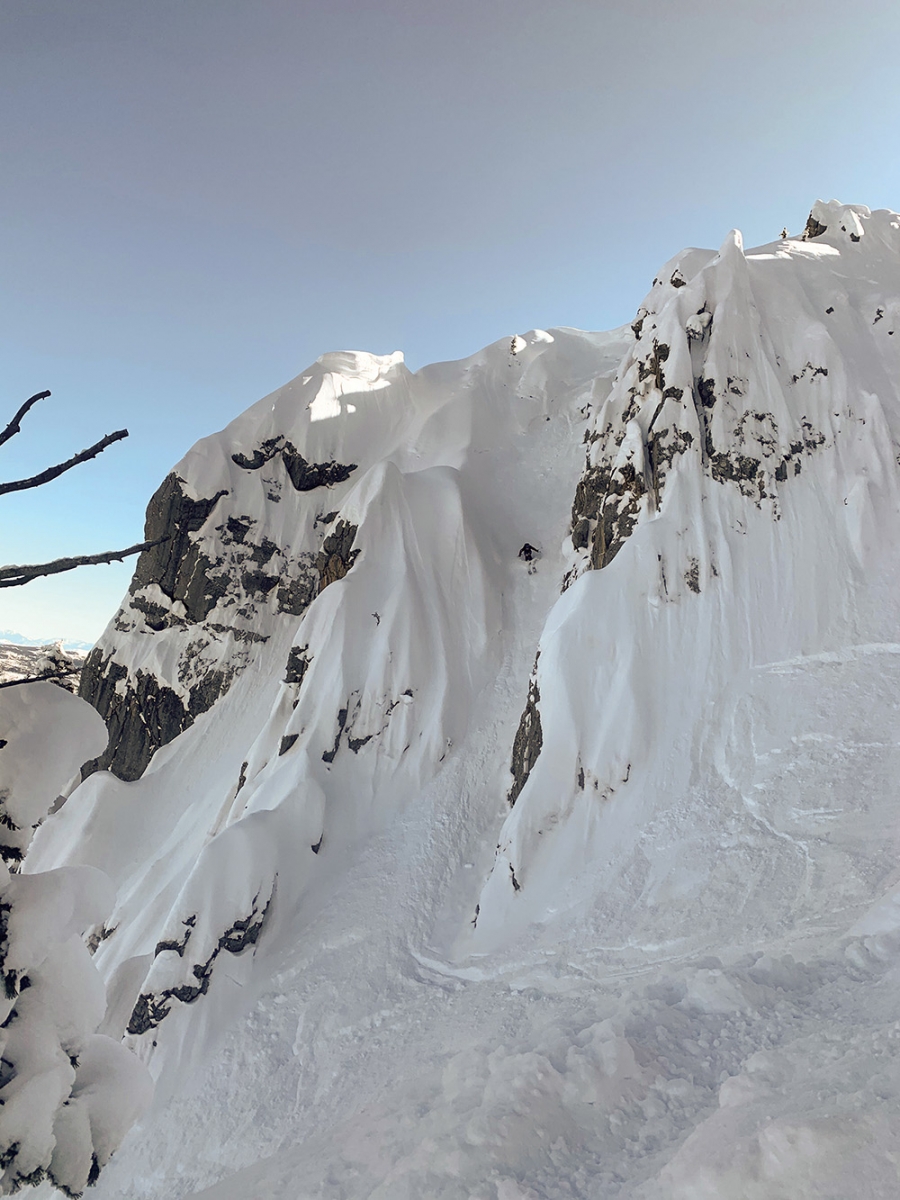photo by Kelsey Birkeland  skiing, the ridge, bridger bowl, the virtues